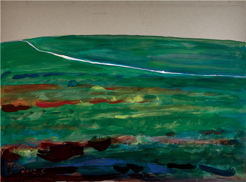 12.��·֮�衷���� ֽ��ˮ�� 58��80cm 2012