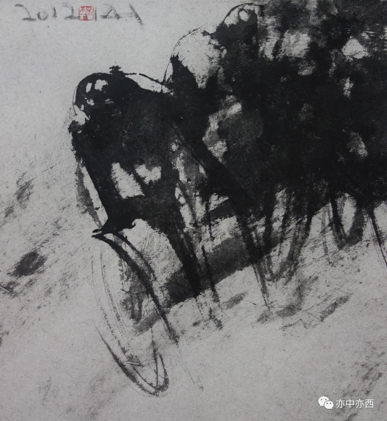 �����յ㣬36X39CM,2012�ֽ꣬��ˮī