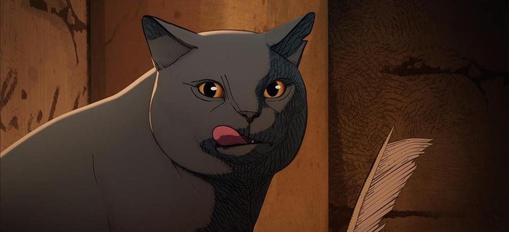 《爱、死亡与机器人》第四季剧照,猫咪大战撒旦拯救世界。