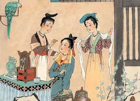 人日节,古俗,人们会制作各种花胜(类人胜,样式为花朵)相互馈赠。