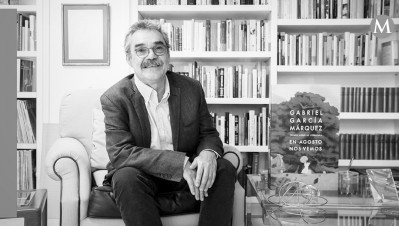 加西亚·马尔克斯的儿子贡萨洛·加西亚·巴尔查最终决定背叛父亲的遗愿,将其手稿《凤凰彩票八月见》付诸出版。亚历杭德拉·卡瓦哈尔摄影,行星出版集团图片